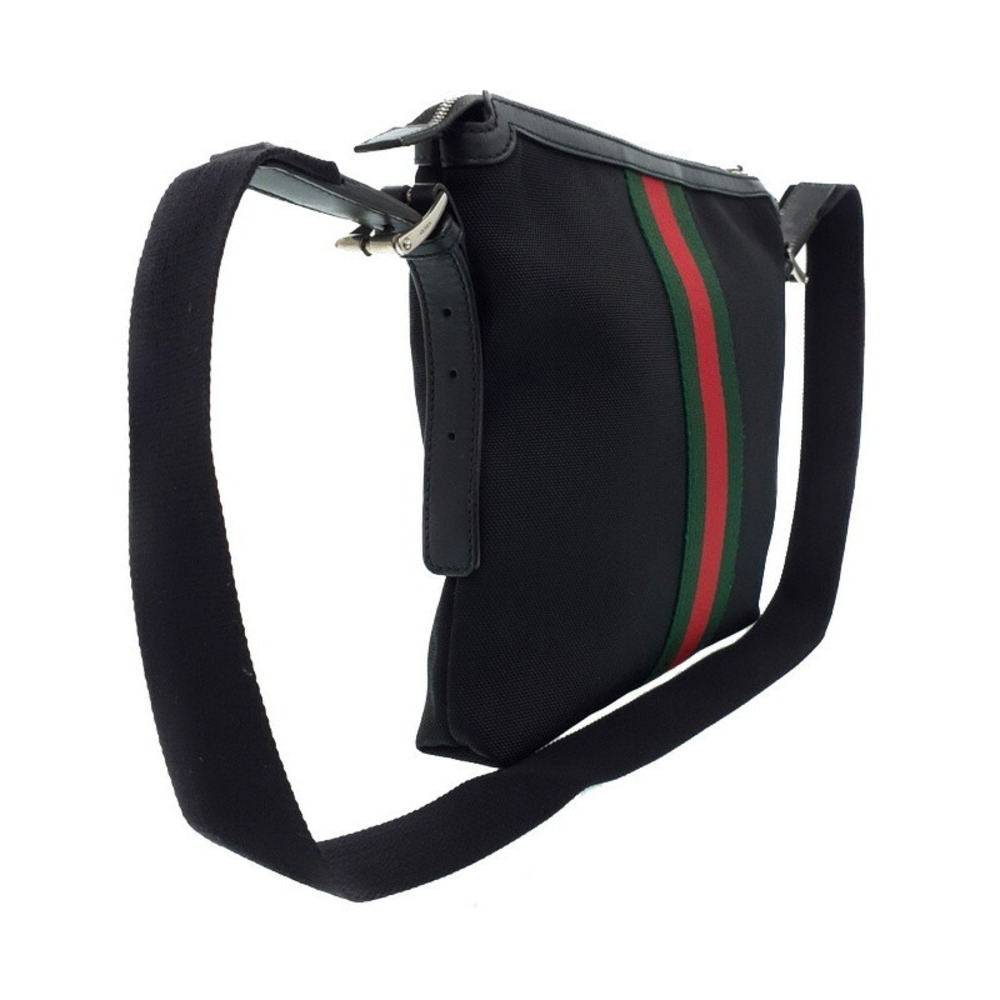 Gucci Band Bag Black Shoulder Bag Web Messenger